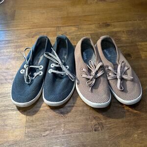 Allbirds Tree Skippers Blue Pair & Tan Pair Casual Shoes Women's 6 lot washable